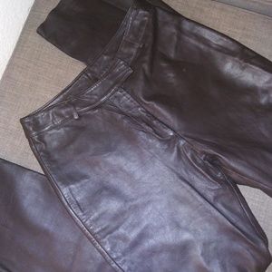 HAROLDS leather pants